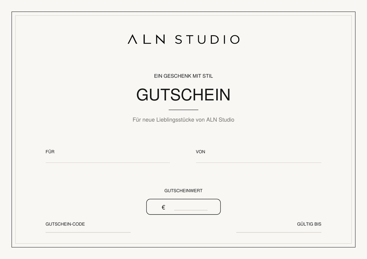 ALN STUDIO Geschenkgutschein