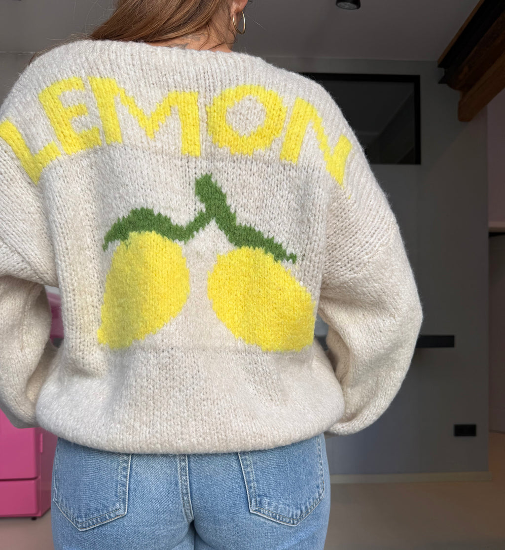 Short Lemon Cardigan